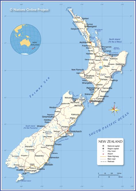 new zealand maps online.